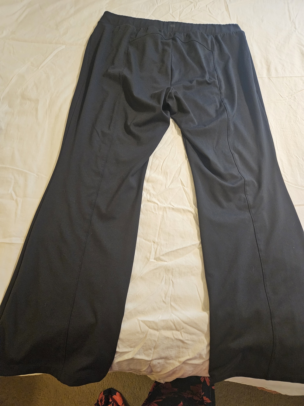 T By Talbots Black Flare-Leg Active Pant